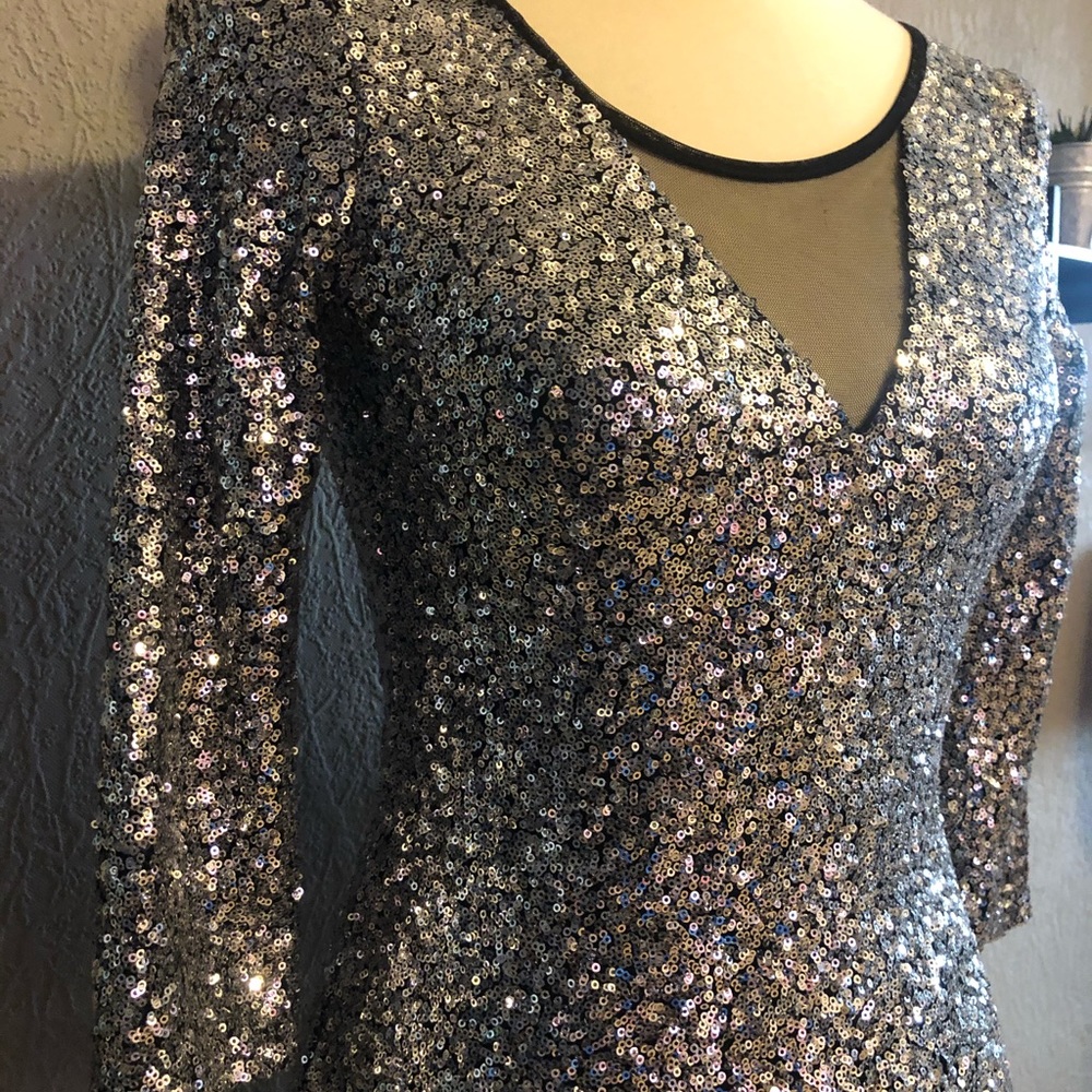 Silver Mini Dress 🪐